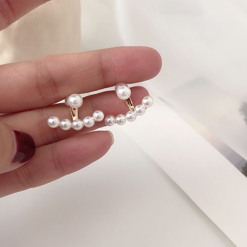 Anting E357 Gantung Mutiara Air Tawar Lapis Silver Sterling 925 untuk Fashion Wanita Mutiara anting