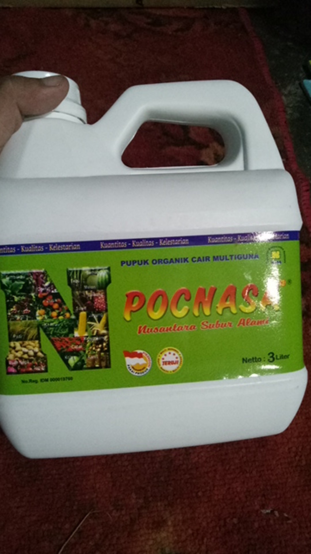 Poc Nasa Pupuk Organik Kemasan 3 Liter ( Kemasan Besar ) - Pupuk Multi Fungsi - Pupuk Pertanian Nasa