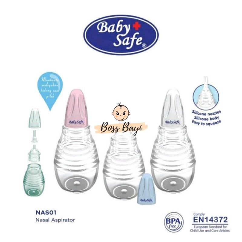 BABY SAFE Nasal Aspirator NAS01 / NAS02 Alat Sedot Ingus Bayi