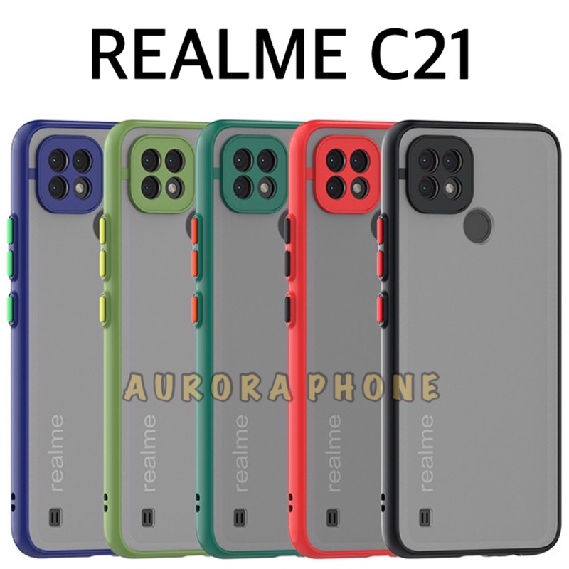 Soft Case Realme C21 Cover Frosted Camera Protection Casing Realme C21 Soft Case Frosted