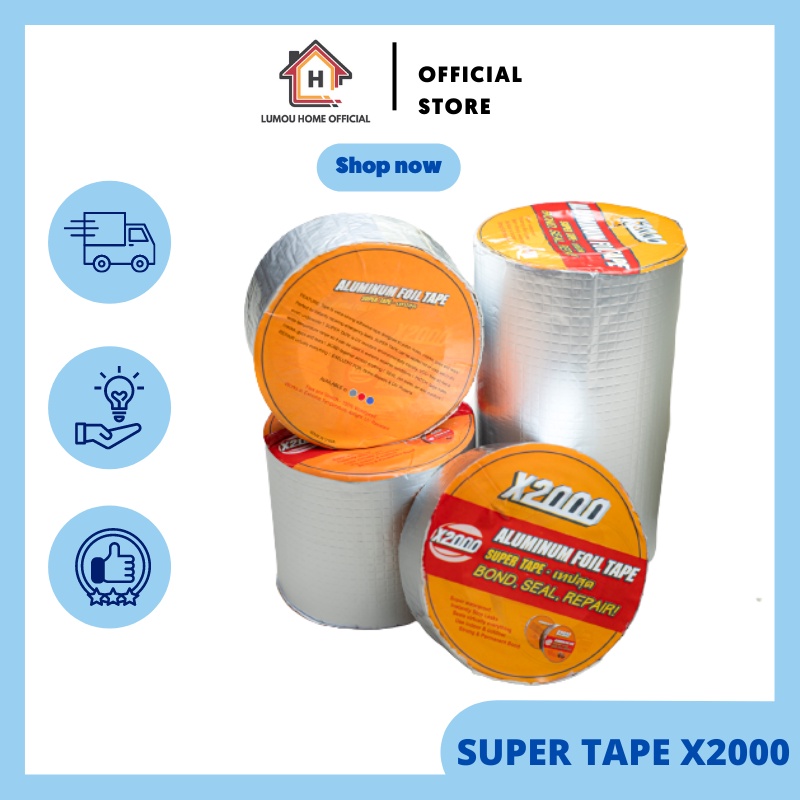 Lakban anti bacor 3 ukuran x2000, Super Tape X2000, lem super tahan lama, X2000 multi purpose tape t