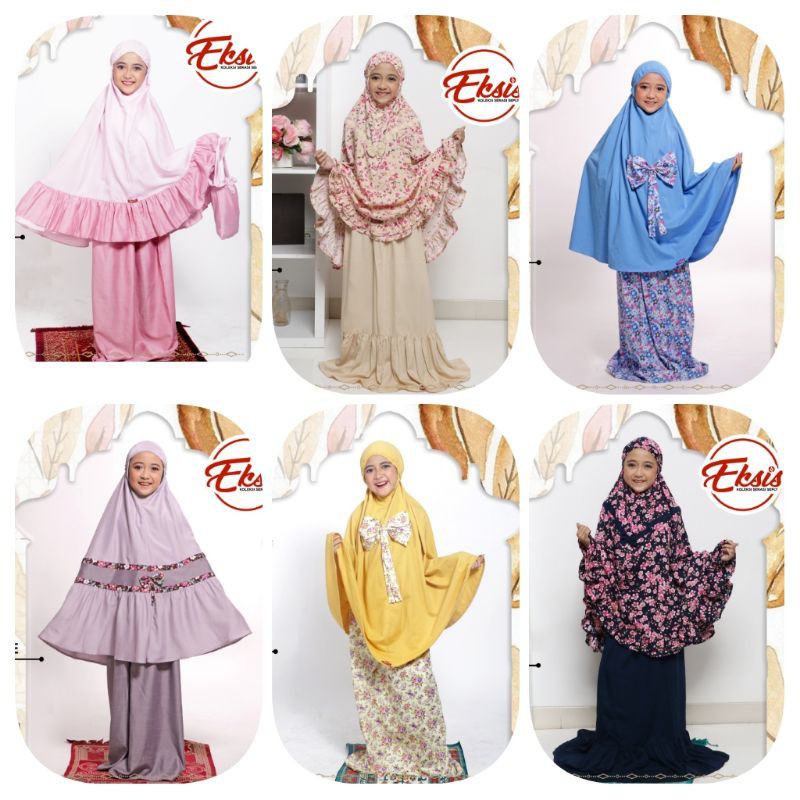 Mukena Anak Seply, Muka Anak Motif By Seply, Mukena Katun Anak Motif, Mukena Seply Anak