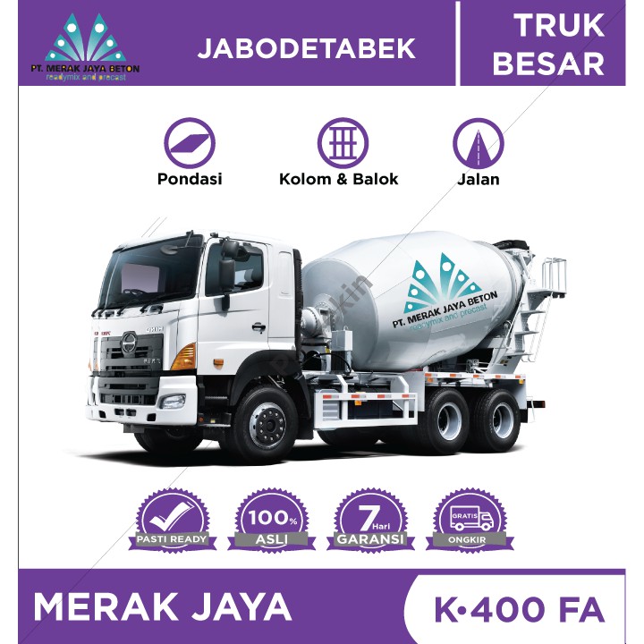 Readymix Merak Jaya Beton K400 FA