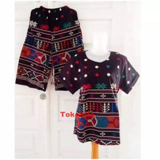 Setelan Motif Tenunan Batik Dewasa Fit to XL Baju plus Setelan Motif Tenunan Batik Dewasa Fit to XL Baju plus