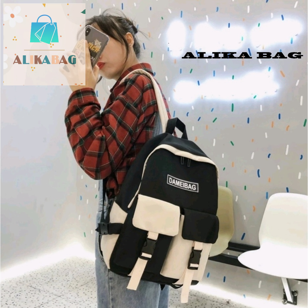 ALIKA BAG - Tas Ransel Wanita Fashion Casual New Mixed Color