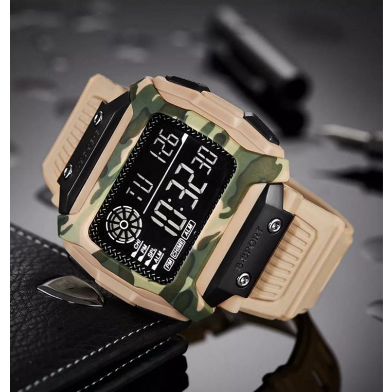 JAM TANGAN_BOS_TANTEN JAM TANGAN ARMY MILITER TAHAN AIR 50M JAM TANGAN DIGITAL WARNA LORENG