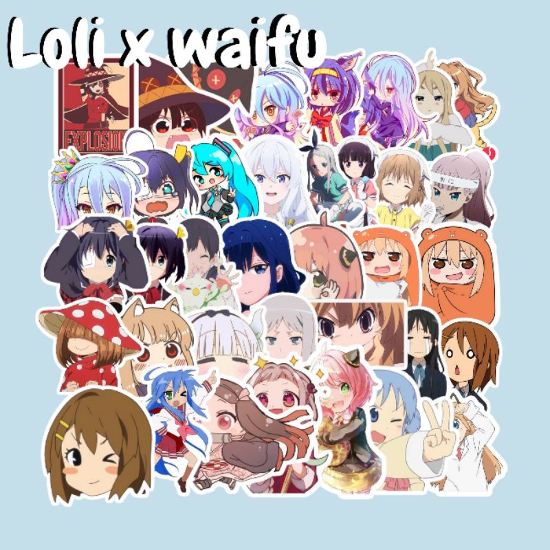 

STICKER LOLI x WAIFU 40PCS [NO WATERPROOF]