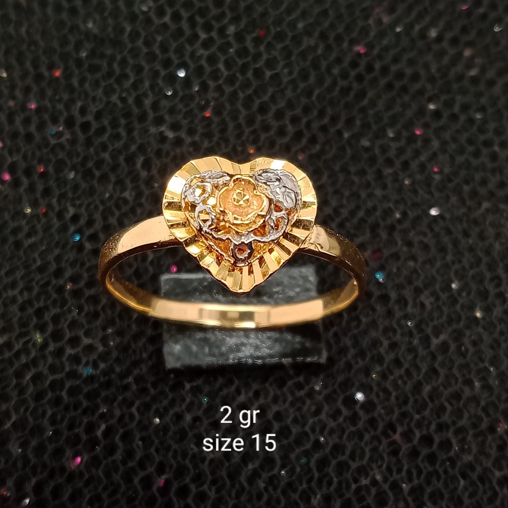 Cincin Emas 17K - 2 gr Kadar 750 - 671