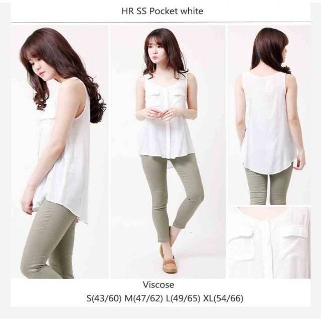 HR SS Pocket Sleeveless Blouse