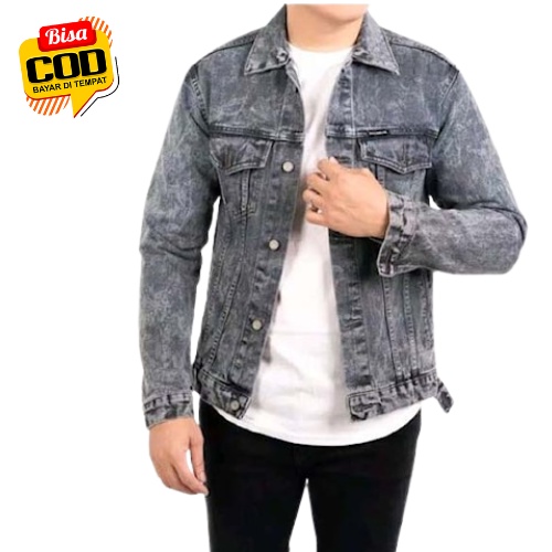 Jaket jiket jeket jeans jins cowok cowo cewek cewe pria wanita laki laki perempuan unisex terbaru re