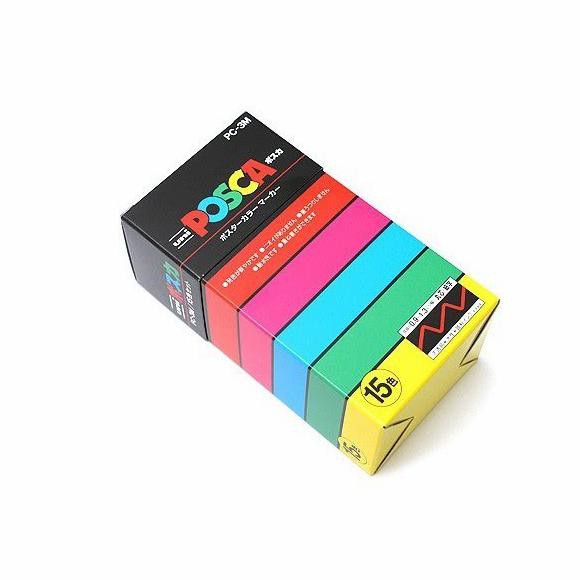 

Terbaru Uni Posca Poster Color Marking Paints Marker Set 15 - PC-3M / PC-5M - PC-3m