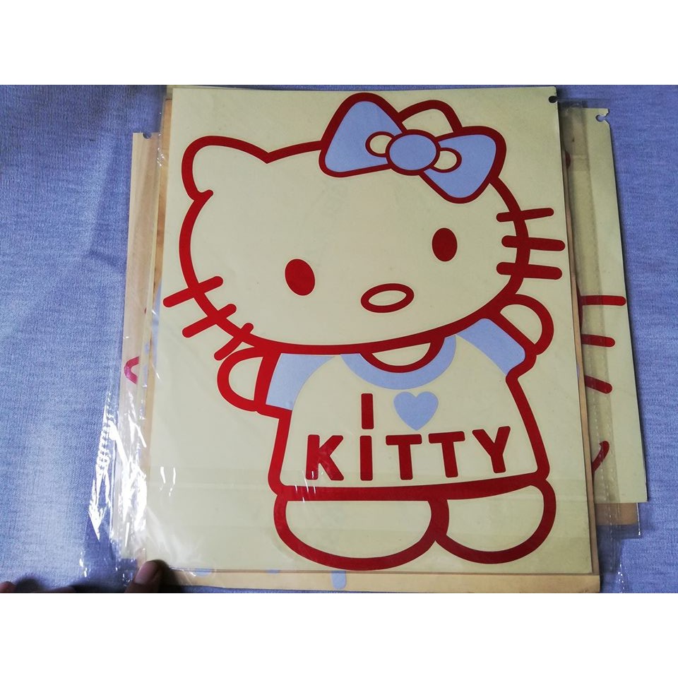 

STICKER CUTING 30 X 25 CM HELLO KITY LUCU V5