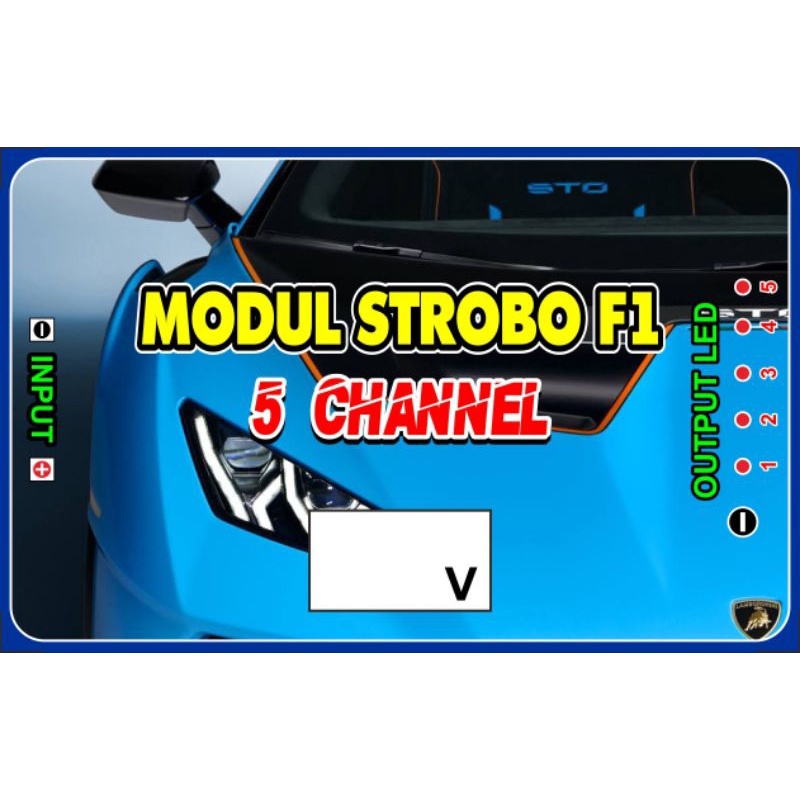 MODUL STROBO F1 5 CHANNEL 12V-24V