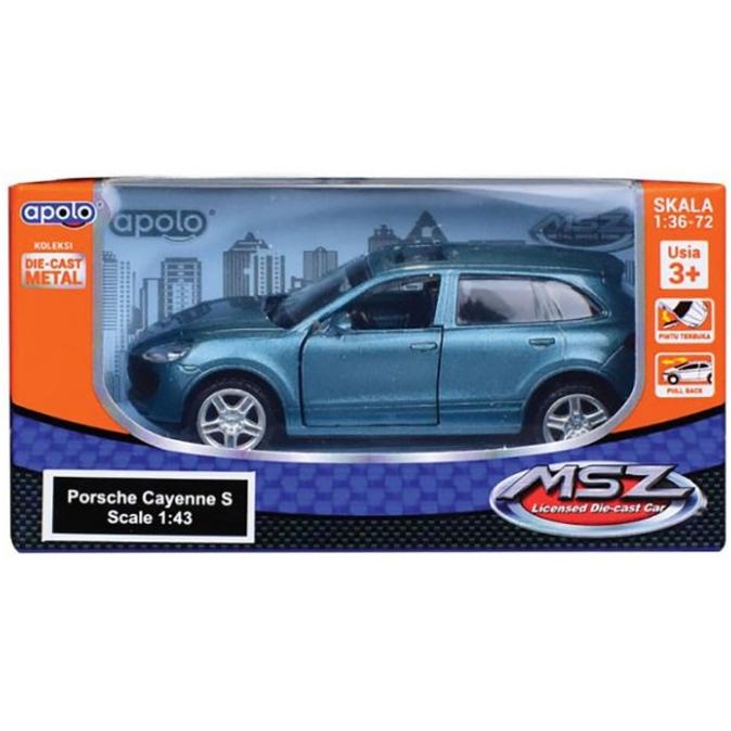 1:43 Porsche Cayenne Apolo MSZ Diecast Mobil Sport Mainan Anak