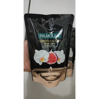 (Palmolive) Luminous Oils Fig Oil With White Orchid Rejuvenating Shower Gel Sabun Mandi Cair 400 ml