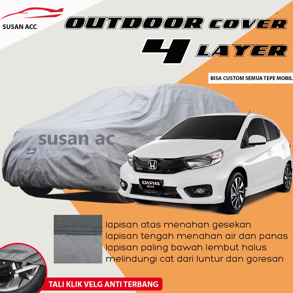 BRIO Body Cover Mobil brio Sarung Mobil Brio/brio rs/brio satya/brio lama/new brio/all new brio/brio 2022/agya/ayla/raize/rocky/corolla great/soluna