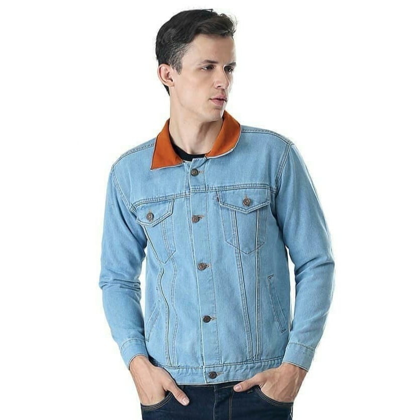 [COD] Jaket Jeans levis dilan bioblitz / biru muda-telor asin /Jaket levis pria wanita ukuran M,L,XL