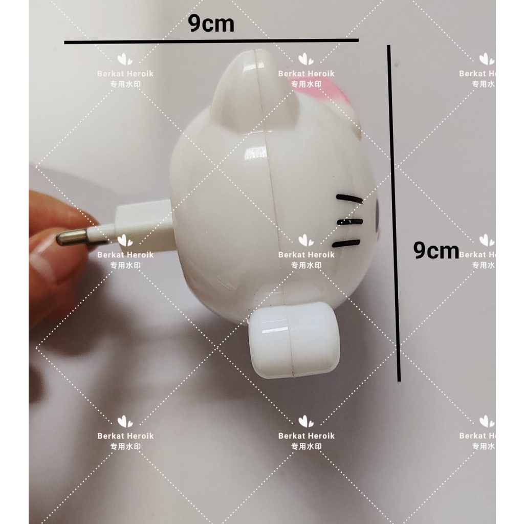 Lampu Helo Kity Mini LED Lampu Tidur Hias Colokan Bulat On Off / MERK KYZUKU