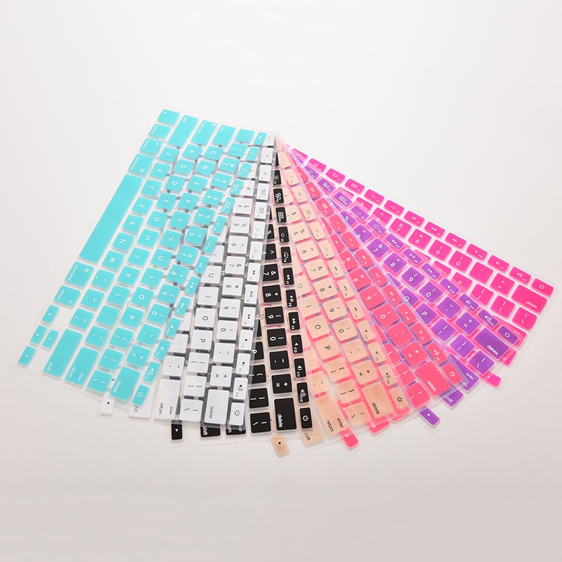 (LUCKID) Skin Cover Keyboard Bahan Silikon Untuk Macbook Air Pro 13 &quot;15&quot; 17 &quot;