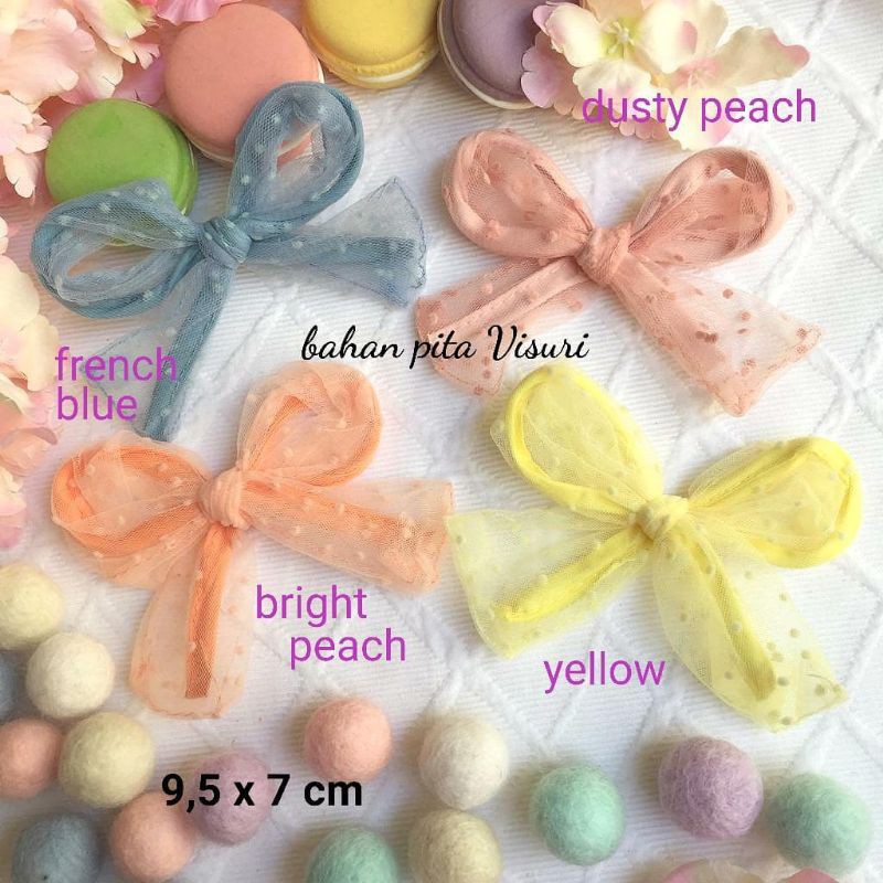 Bow Kawat Dottie Warna Baru