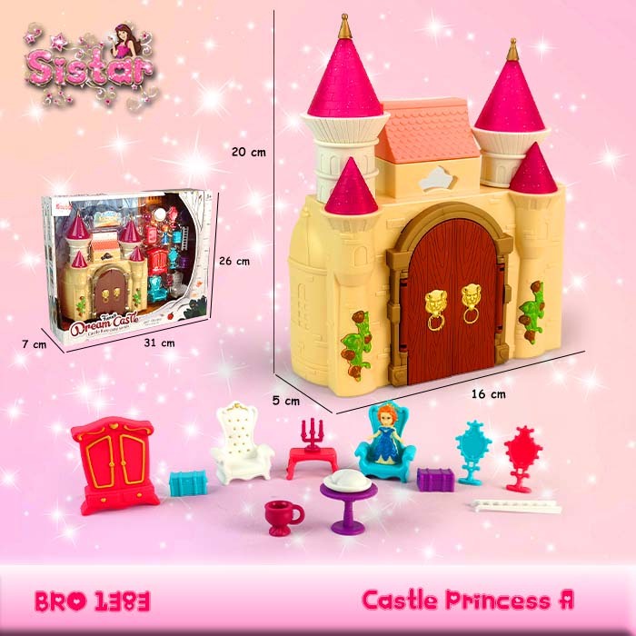 ​MURAH BRO1381 BRO1382 BRO1383 Miniatur Rumah Rumahan Istana Kastil Princess Putri Mainan Anak Perempuan SISTAAR