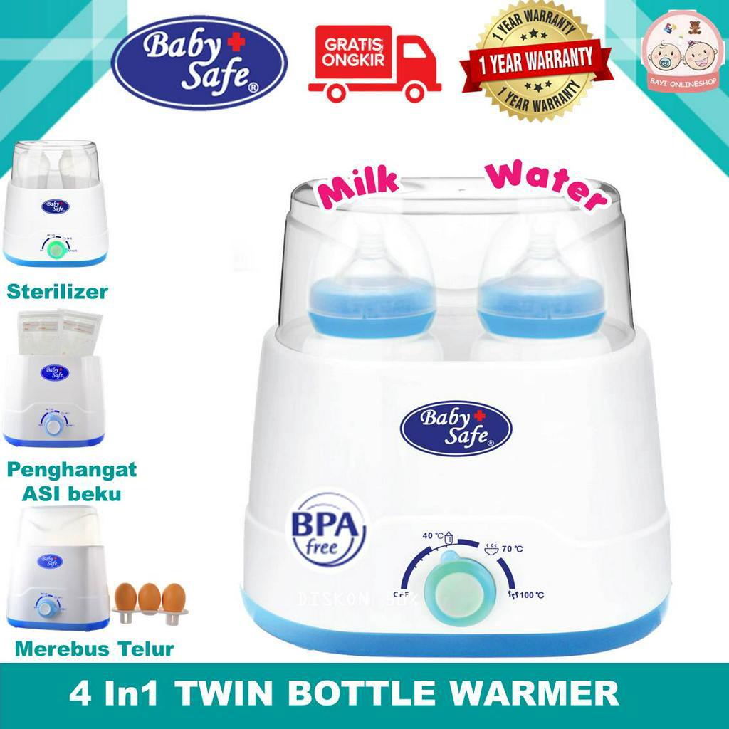 Pemanas botol asi Baby Safe Twin Bottle Warmer Babysafe Alat Steril Botol Susu LB216