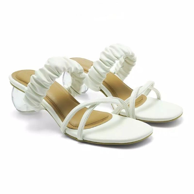 Isabel Adelia Sepatu Hak Transparan SHANNON Block Heels