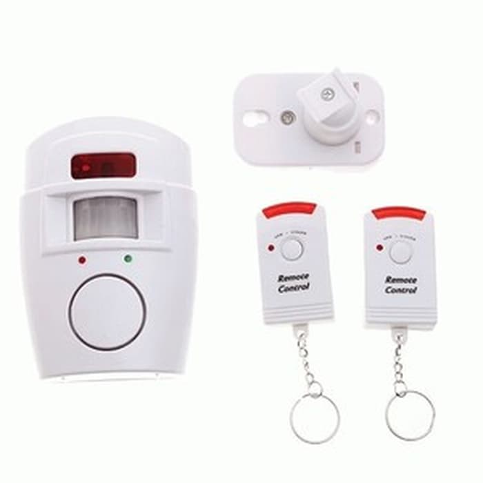 Sensor Alarm Rumah Anti Maling Sensor Gerak Infrared 2 Remote Control Security Home Sensor 105 dBm