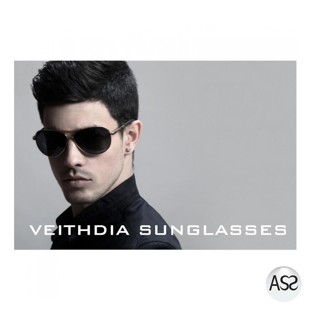 ASS Shop - Veithdia Kacamata Aviator Polarized Sunglasses - 3360