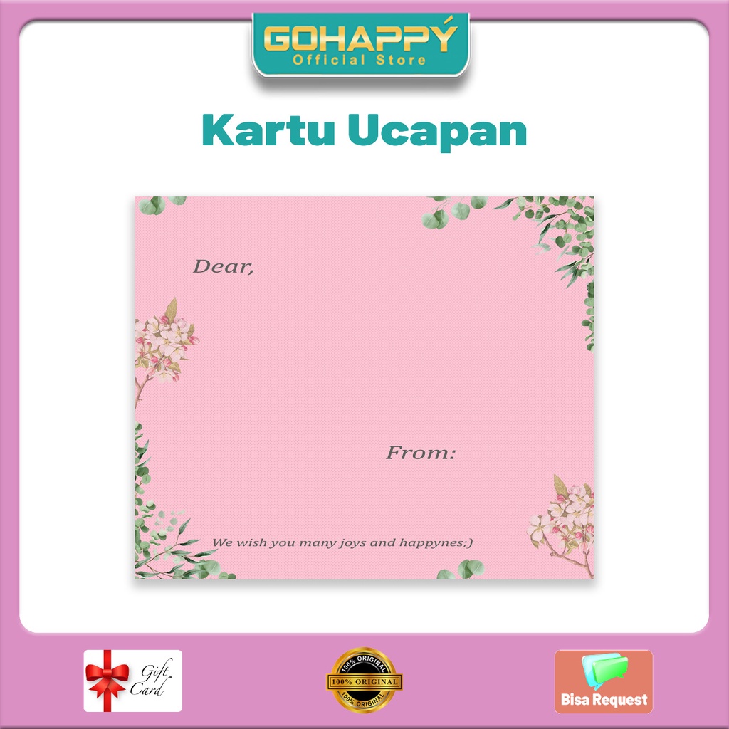 KARTU UCAPAN POLOS pernikahan / Ulang tahun / gift card /greeting card