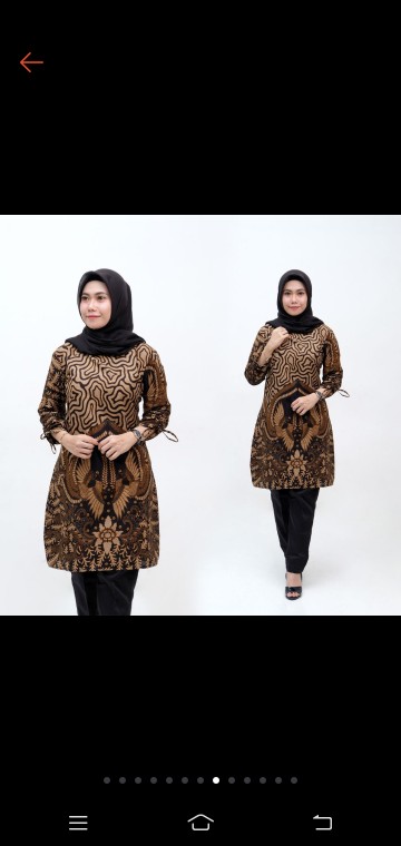 Batik Tunik Shibori Jumputan Terbaru Size S-3l / Hrb026 Yelbor