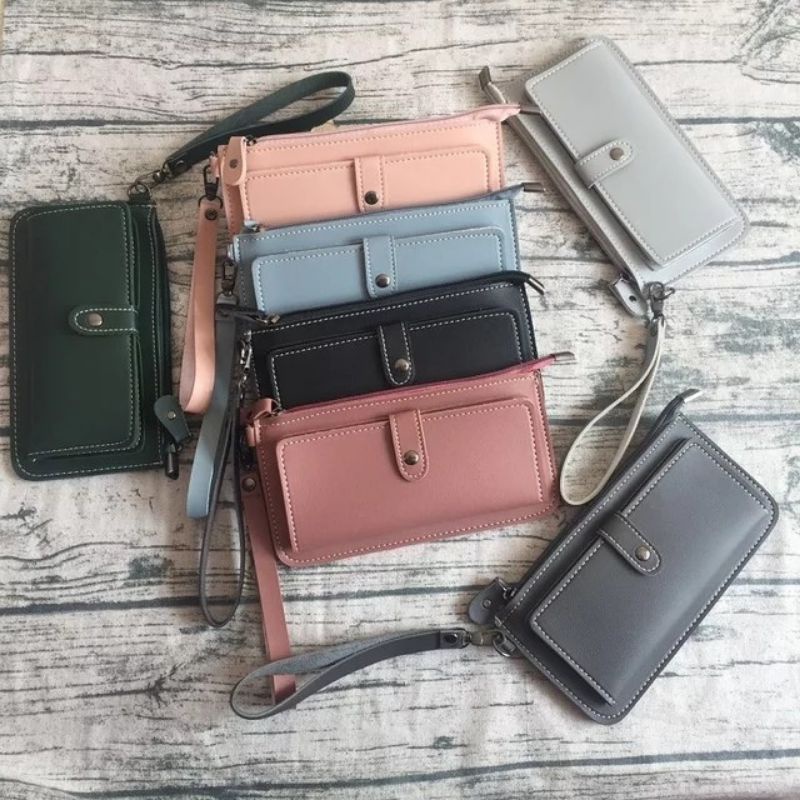DK25 Dompet Kulit Panjang Wanita Tali Pendek 119