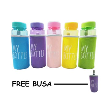 My Bottle Warna Transparan Pouch Sarung Busa