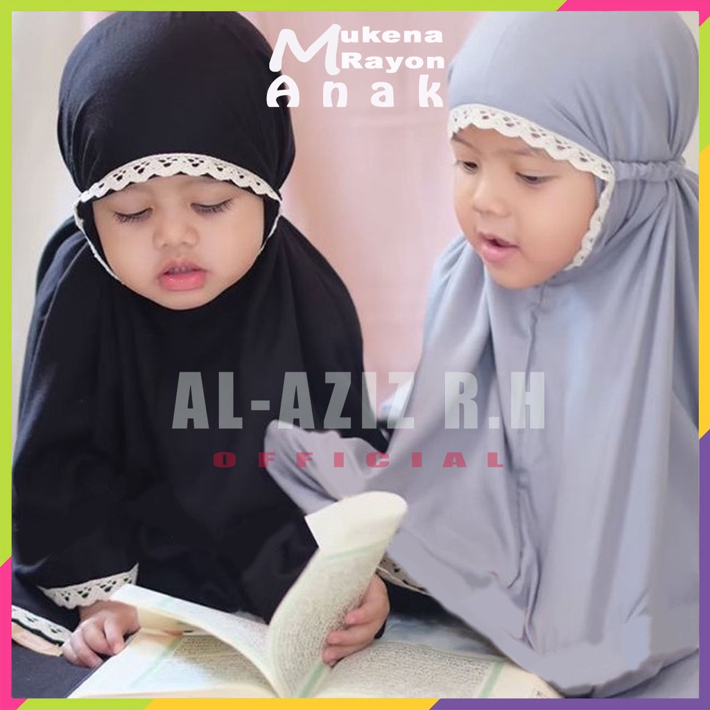 Mukena Anak 3 Tahun AL-AZIZ R.H Bahan Rayon Adem