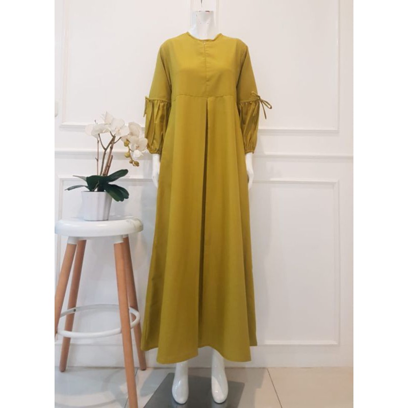 Gamis Katun Ima toyobo busui *Lemon Ori By Edness Kayla