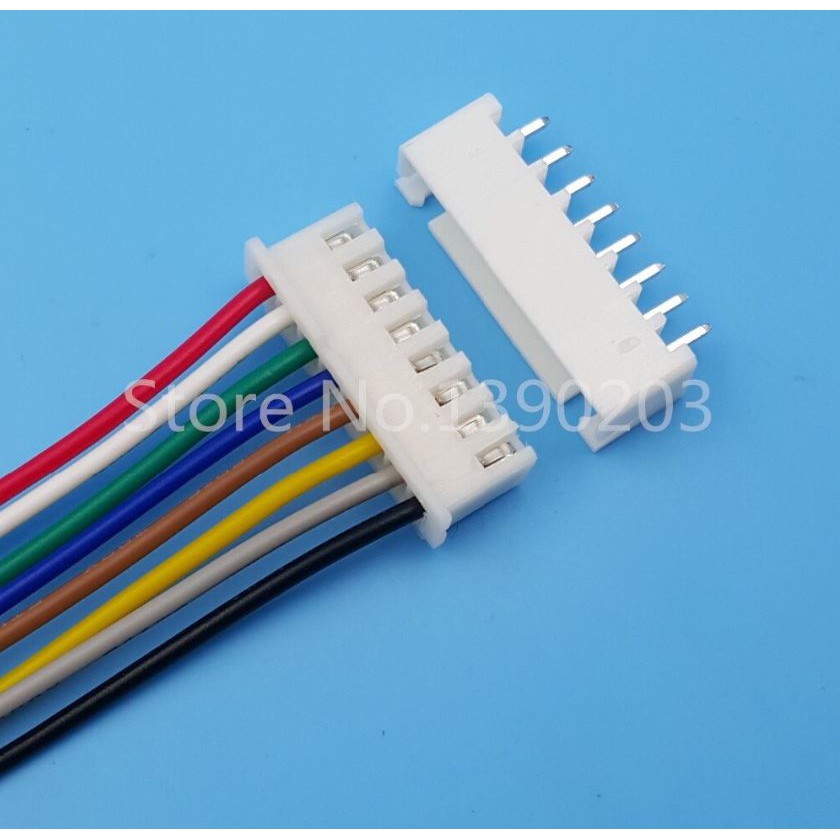 8Pin Single End JST XH Pitch 2.54mm 15cm 24AWG Wire To Board Connector Baterai lipo 7S 8P 8 Pin