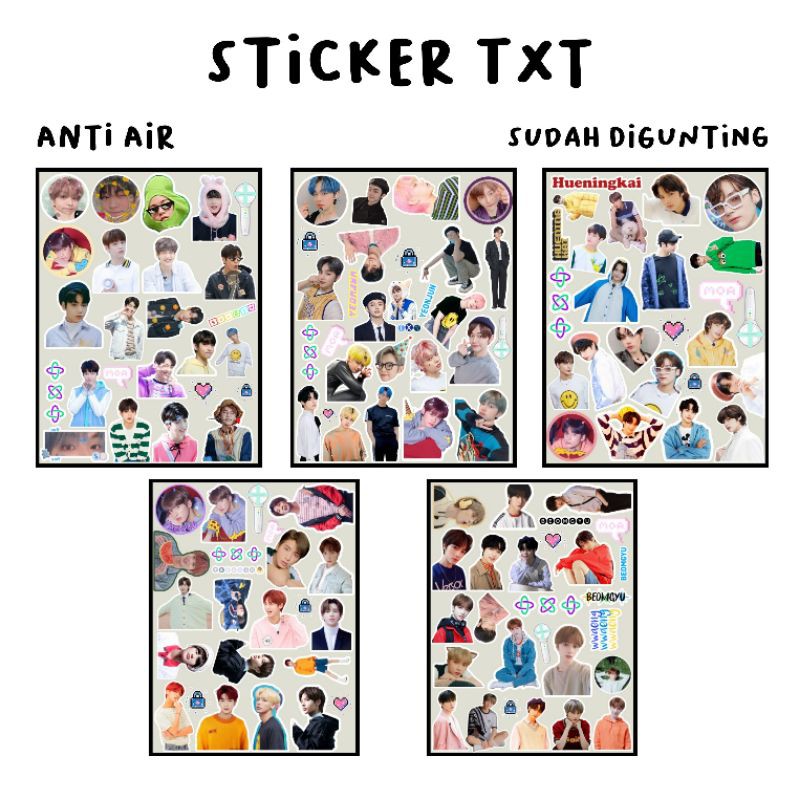 

STIKER ANTI AIR TXT KPOP
