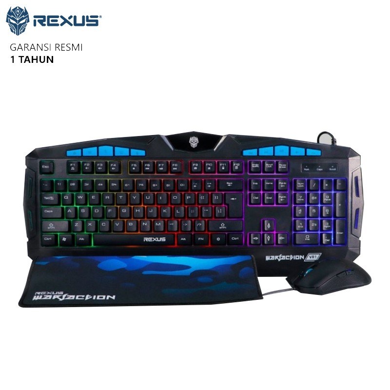 Keyboard + Mouse GAMING REXUS VR1 Warfaction NAMPOL BEST Quality