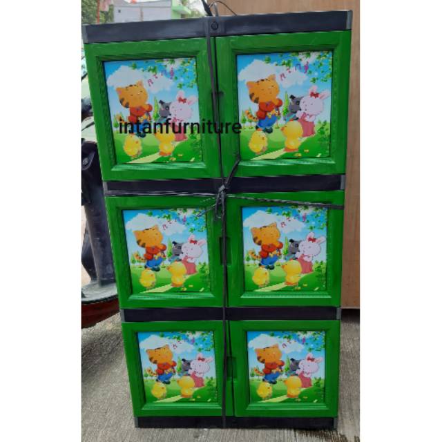 LEMARI PAKAIAN PLASTIK SUSUN3 ,kabinet