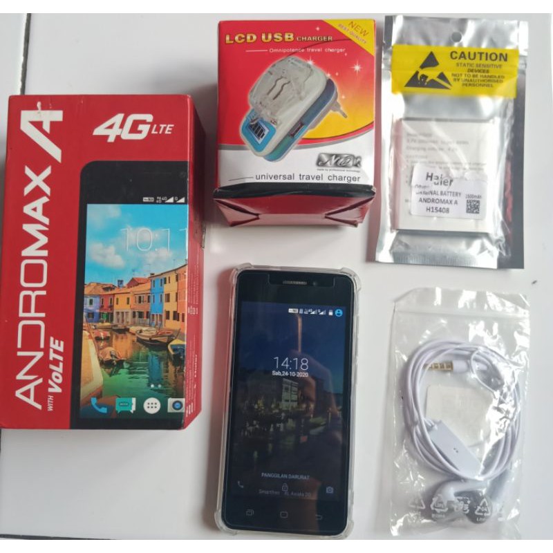 Jual Hp Second Bekas Smartfren Andromax A 4G LTE Hitam