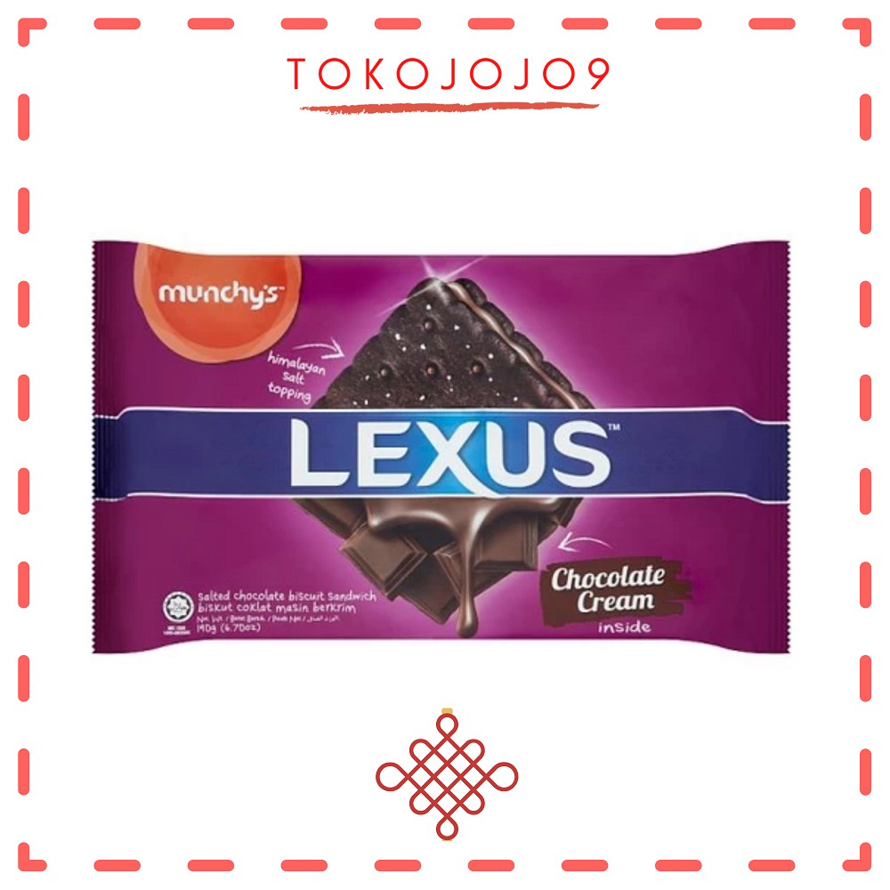 

Biskuit Munchys Lexus Chocolate Cream / Lexus Krim Coklat