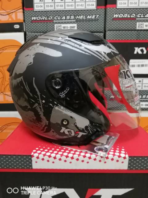 HELM KYT DJ MARU VENOM BLACK DOFF HELM KYT DJMARU HITAM DOFF VENOM MARVEL EDITION MURAH ORIGINAL SNI-5