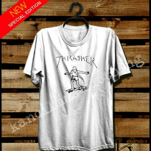 KAOS THRASHER SKATE THRASHER MAGAZINE BRAND TERMURAH