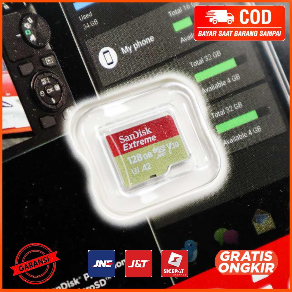 Sandisk MicroSDXC Extreme V30 A2 U3 4K - 128GB - A-128G