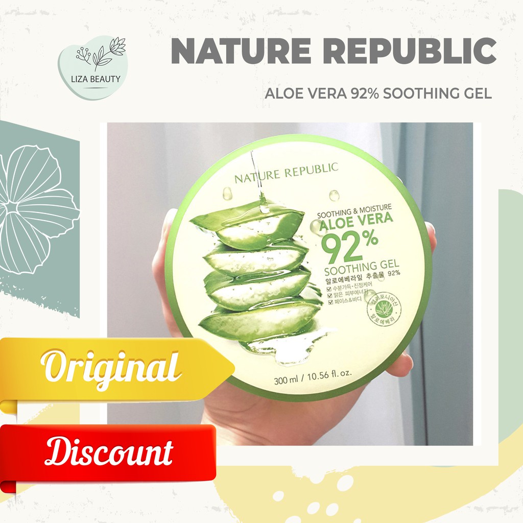 Nature Republic Aloe Vera 92% Shooting Gel 100% Original