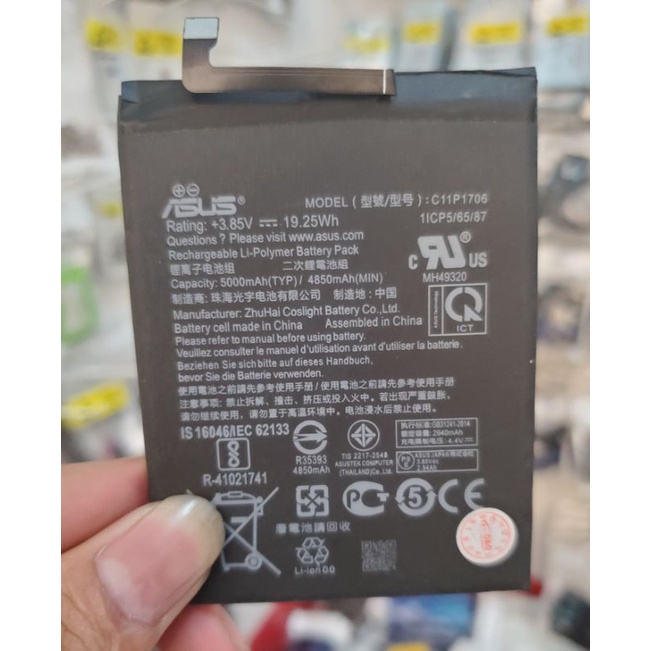 Batrai batre hp asus zenfone max pro m1 battery asus zb601kl zb602kl c11p1706 original 100%