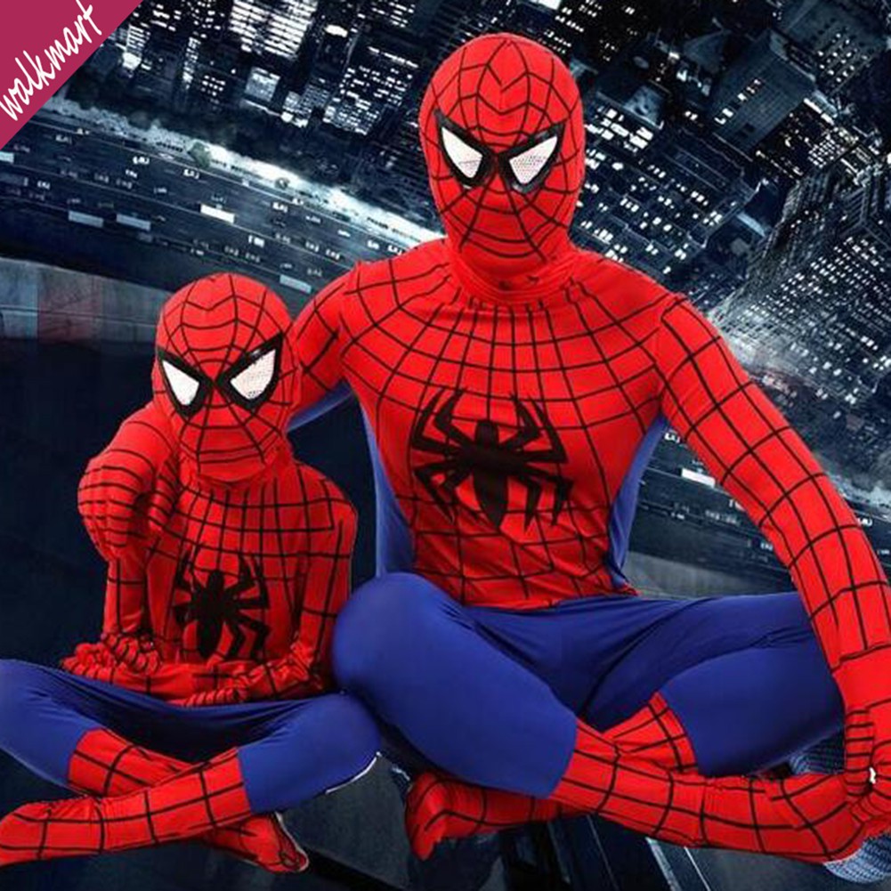 Spiderman Spider man Kostum Baju Anak Laki Cosplay classic ...