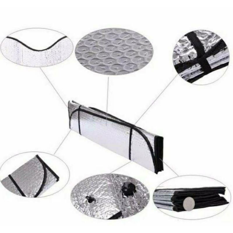 Sun shield / Pelindung anti panas Dasbooard mobil (130x60)