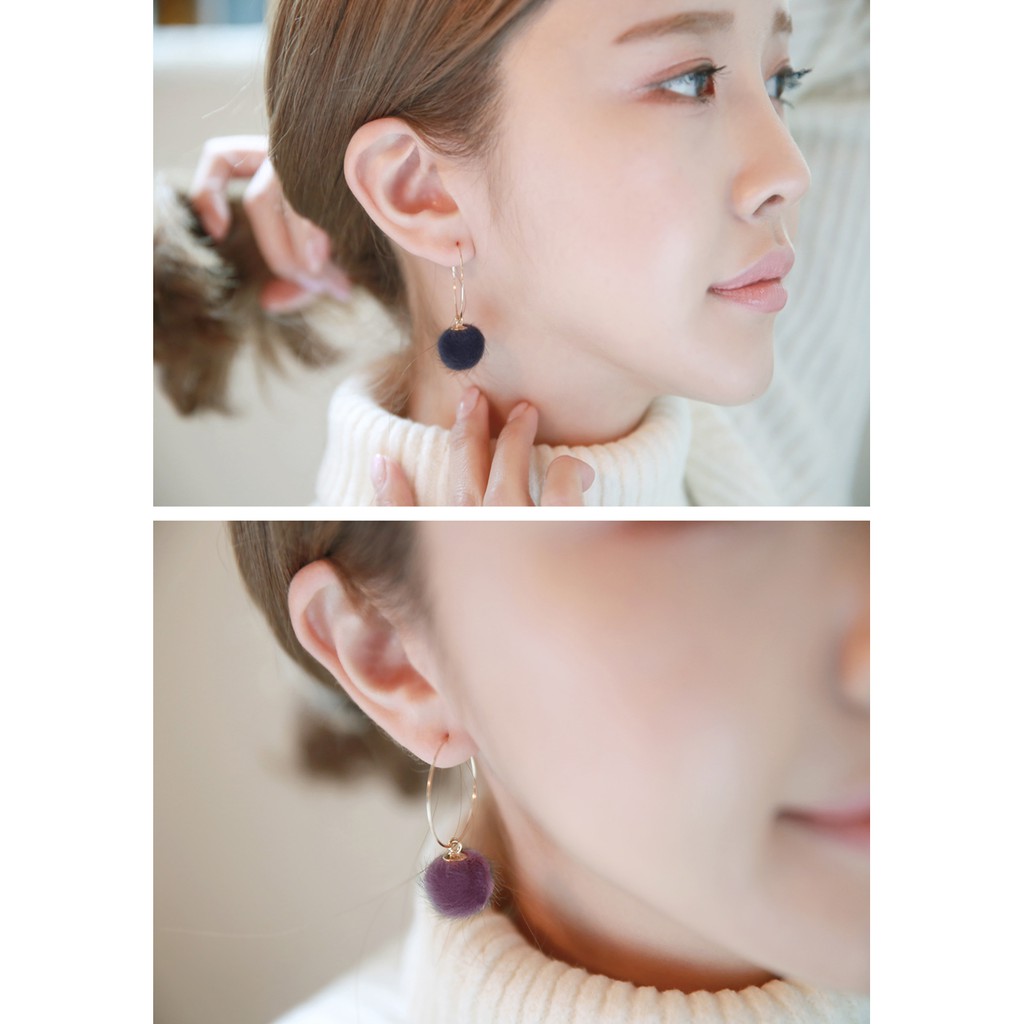 ANTING HOOPS WANITA KEKINIAN ALA KOREA MODEL SIMPLE DAN ELEGAN MISS  34