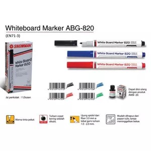 

Spidol Wipe Clean/ Whiteboard Snowman ABG-820